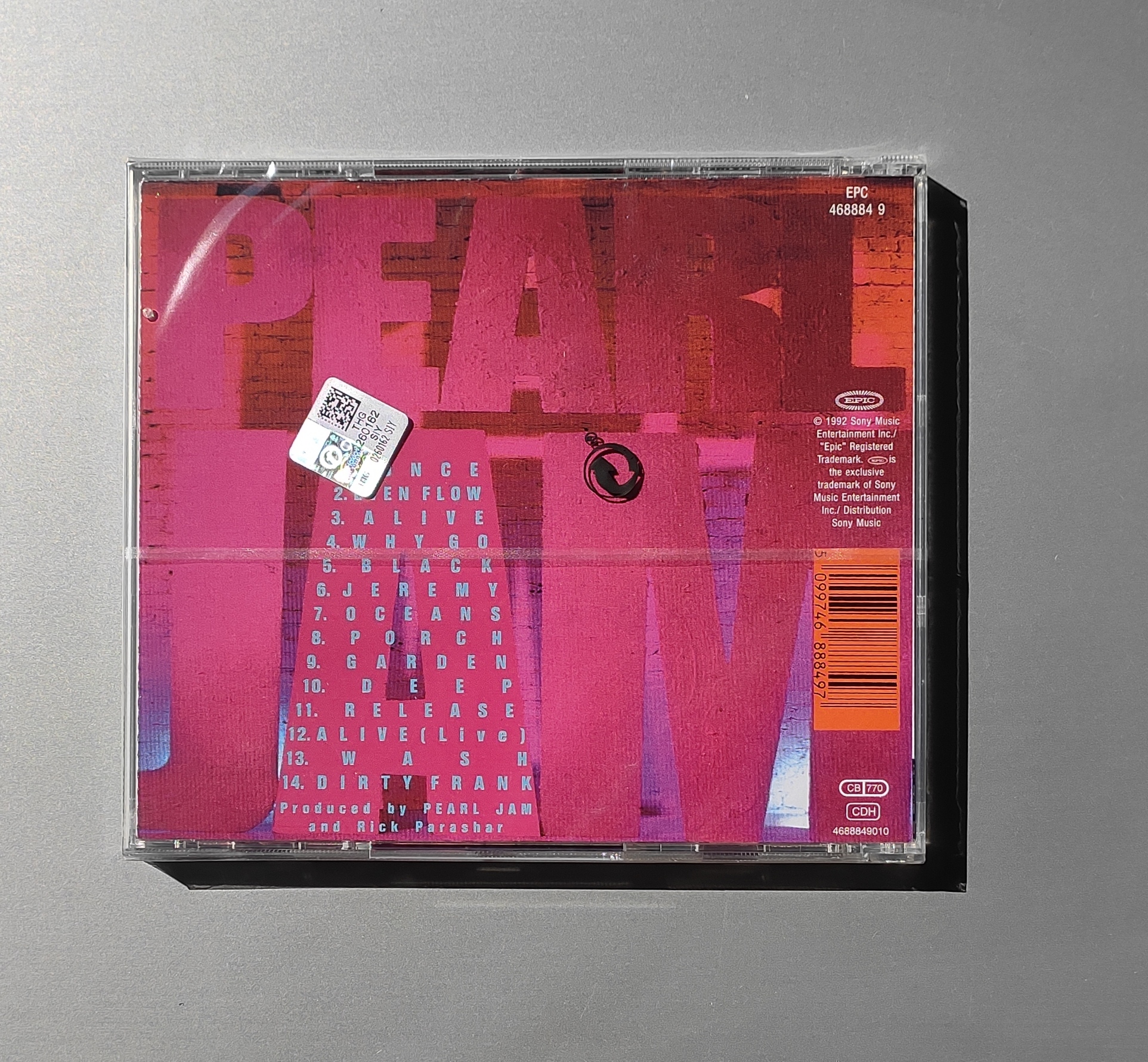 Pearl Jam - Ten CD - Görsel 2