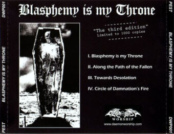 Pest – Blasphemy Is My Throne CD