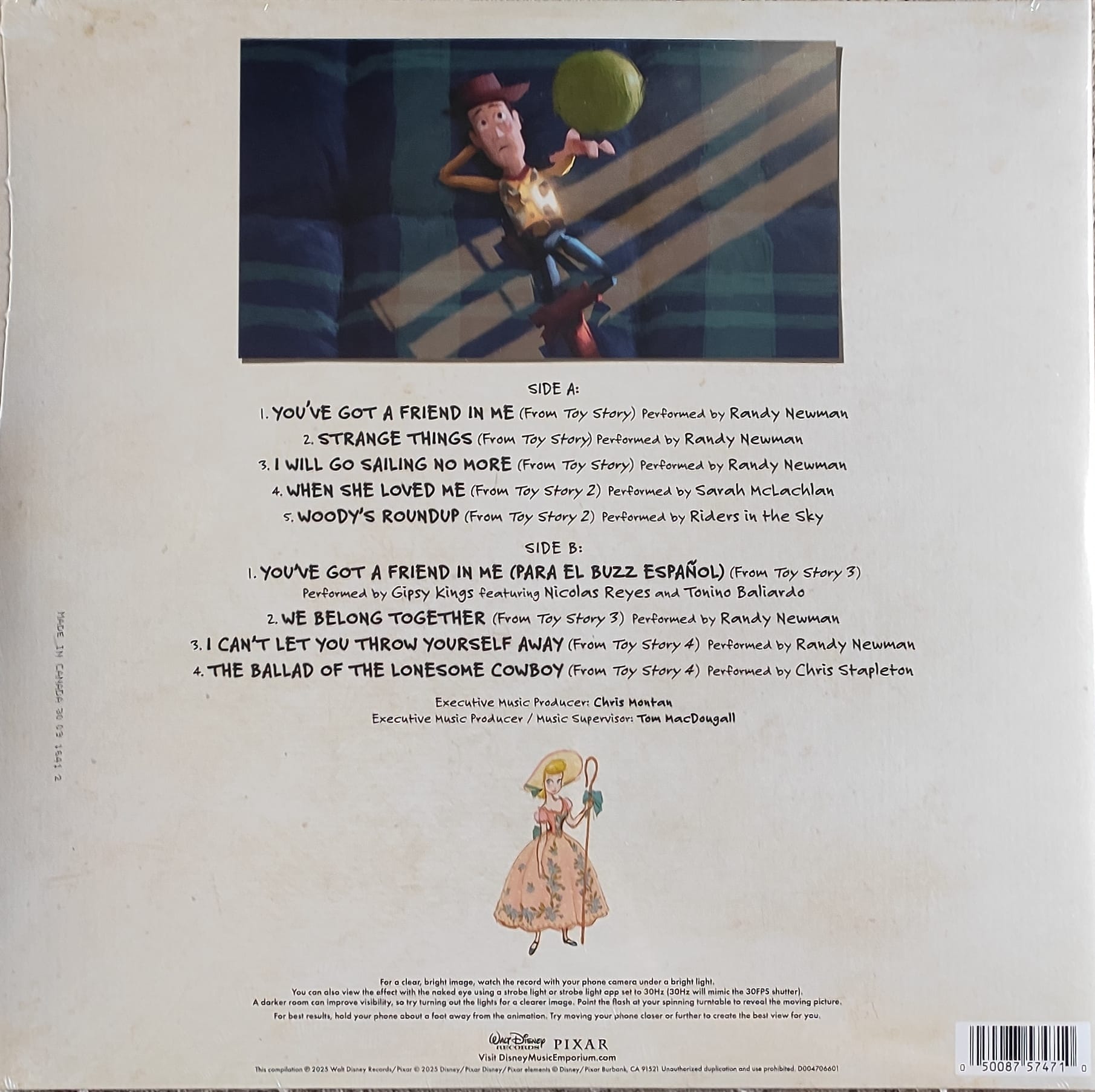 Toy Story: Songs To Infinity And Beyond Plak (Zoetrope, Picture Disc, Limited Edition) - Görsel 2