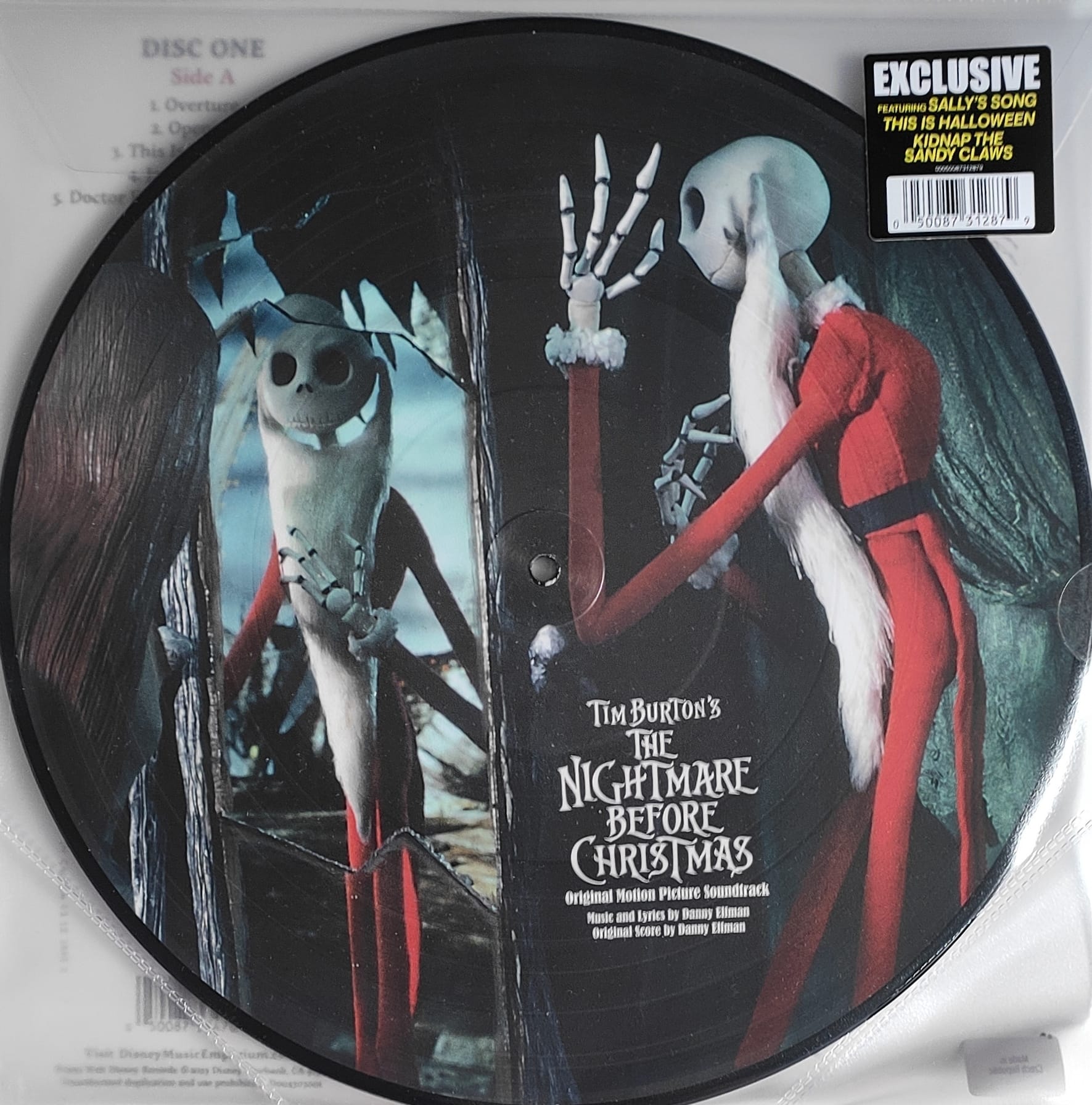 The Nightmare Before Christmas Soundtrack Plak (2 LP, Limited Edition, Picture Disc, Reissue)