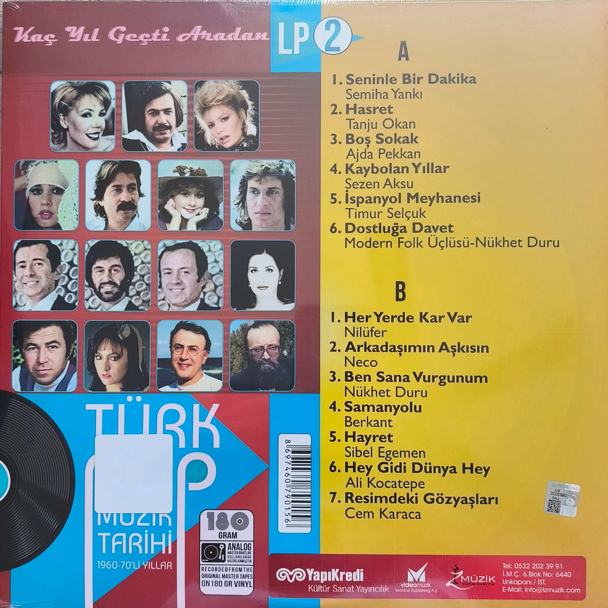 Türk Pop Müzik Tarihi 1960-70'lı Yıllar Vol.2- Plak (Analog Master Bantlardan) - Görsel 3