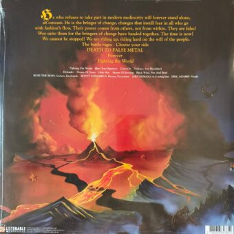 Manowar Fi.2 Manowar - Fighting The World Plak (Limited Edition, Coloured)